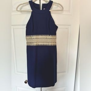 Navy blue Lilly Pulitzer shift dress. In excellent condition